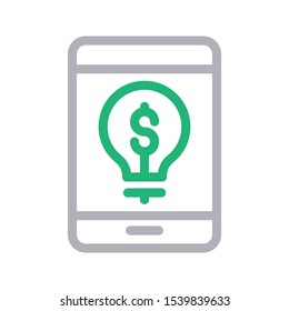 idea creative vector color line icon