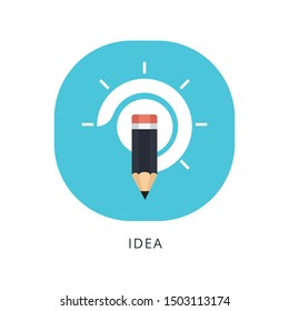 Idea, creativity, inspiration and insight concept