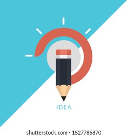 Idea, creativity, inspiration and insight concept. Concept of line icon