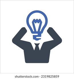 Icono de creador de ideas, Vector Graphics