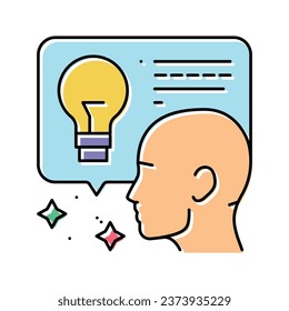 vector de iconos de color con testimonios de clientes de idea. signo de testimonio de clientes de idea. ilustración de símbolo aislado