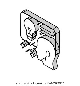 idea customer testimonial isometric icon vector. idea customer testimonial sign. isolated symbol illustration