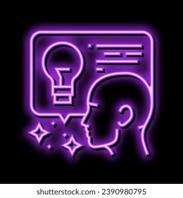 idea customer testimonial neon light sign vector. idea customer testimonial sign. isolated symbol illustration