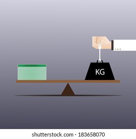 Idea design between money and heavy weight