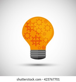 Idea design business concept. Colorful illustration