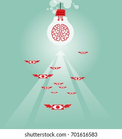 Idea design business concept illustration