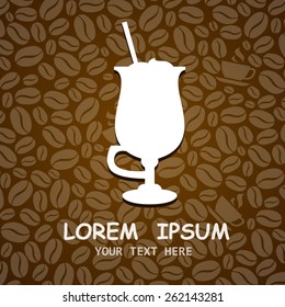idea for a design - cafe. vector