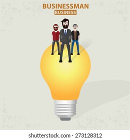 Idea design on old background, clean vector.