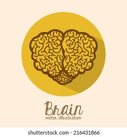 Idea design over beige background, vector illustration
