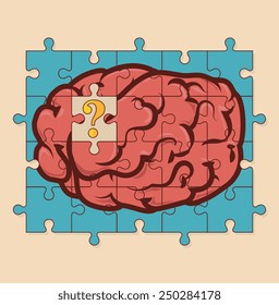 Idea design over beige background, vector illustration.