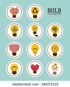 idea  design over blue background vector illustration