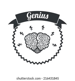 Idea design over white background, vector illustration