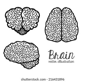 Idea design over white background, vector illustration