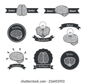 Idea design over white background, vector illustration