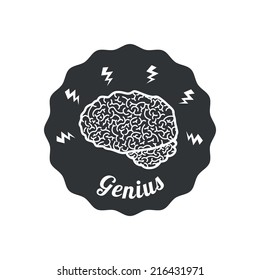Idea design over white background, vector illustration