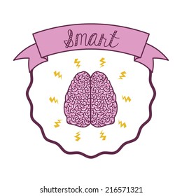 Idea design over white background, vector illustration