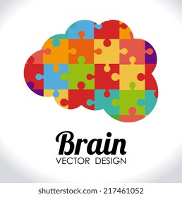 Idea design over white background, vector illustration