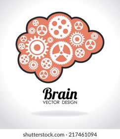 Idea design over white background, vector illustration