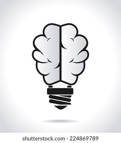 Idea design over white background, vector illustration