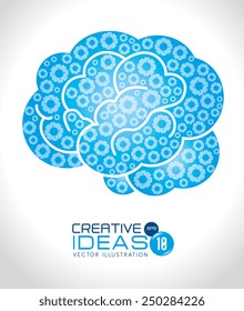 Idea design over white background, vector illustration.