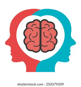 Idea design over white background, vector illustration.