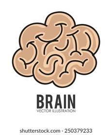 Idea design over white background, vector illustration.