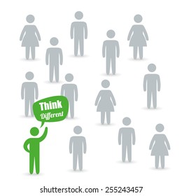 Idea design over white background, vector illustration.