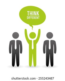 Idea design over white background, vector illustration.