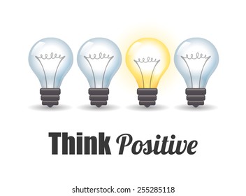 Idea design over white background, vector illustration.