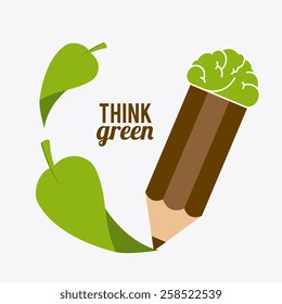 Idea design over white background, vector illustration.