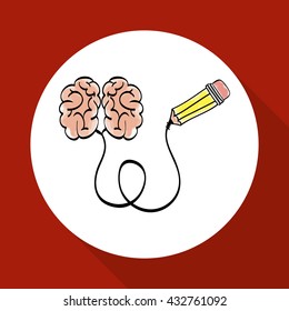 Idea design. sketch icon. White background , vector