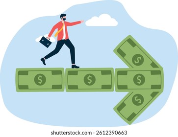 The idea or determination to grow or add value, the idea of investing to make money, the increase in stock market or business profits,


