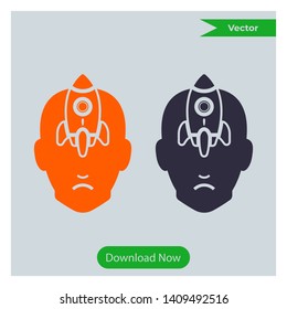 Idea development, brainstorming, thinking icon Vector Design. 