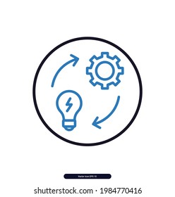 Idea Development icons. SEO optimization icons. SEO concept icons. Search engine optimization Sign and Symbols. Vector illustration, Illustration eps 10