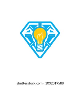 Idea Diamond Logo Icon Design