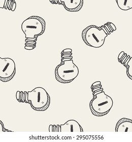 idea doodle seamless pattern background