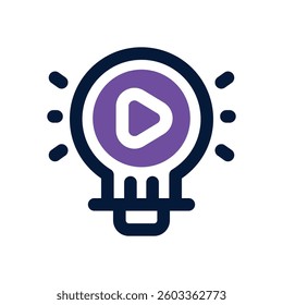 idea dual tone icon. Sleek and modern vector icon for websites, mobile apps, marketing materials, and corporate design. Fully scalable and ready to use.