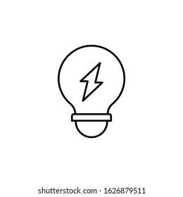 Idea, energy icon. Simple line, outline vector electro power icons for ui and ux, website or mobile application