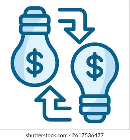 Idea Exchange Icon Element For Design