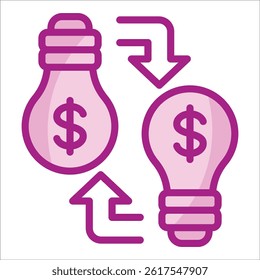 Idea Exchange Icon Element For Design