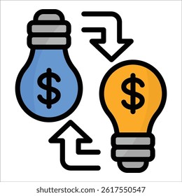 Idea Exchange Icon Element For Design