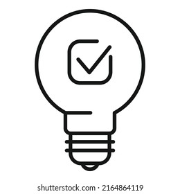 Idea Expertise Symbol umreißen Vektorgrafik. Arbeitet Vertrauen. Produktkultur