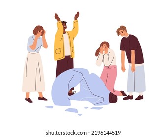 Idea failure concept. Broken cracked lightbulb as symbol of bad unsuccessful creative business project. Work and creativity crisis. Flat graphic vector illustration isolated on white background