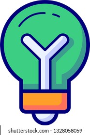 Idea - filled outline vector icons