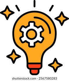 Idea Filled Style Icon Design