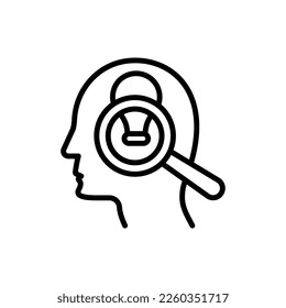 Idea Finding icon in vector. Logotype