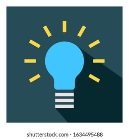 Idea flat icon vector - ui icon vector 