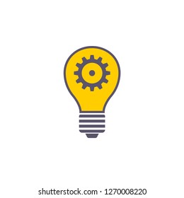 Idea flat vector icon sign symbol