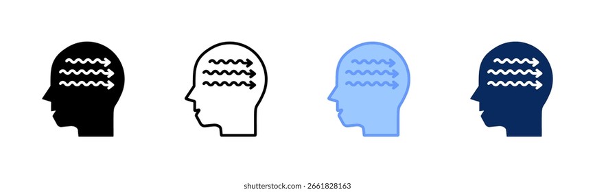 Idea Flow icon set multiple style collection