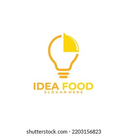 idea food logo vector design template